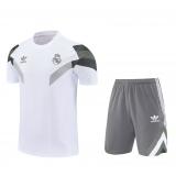 Kit Entrenamiento Real Madrid 2025/26 (Blanco con gris)